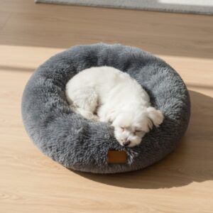 Careaholic Calming Round Bed - Grey