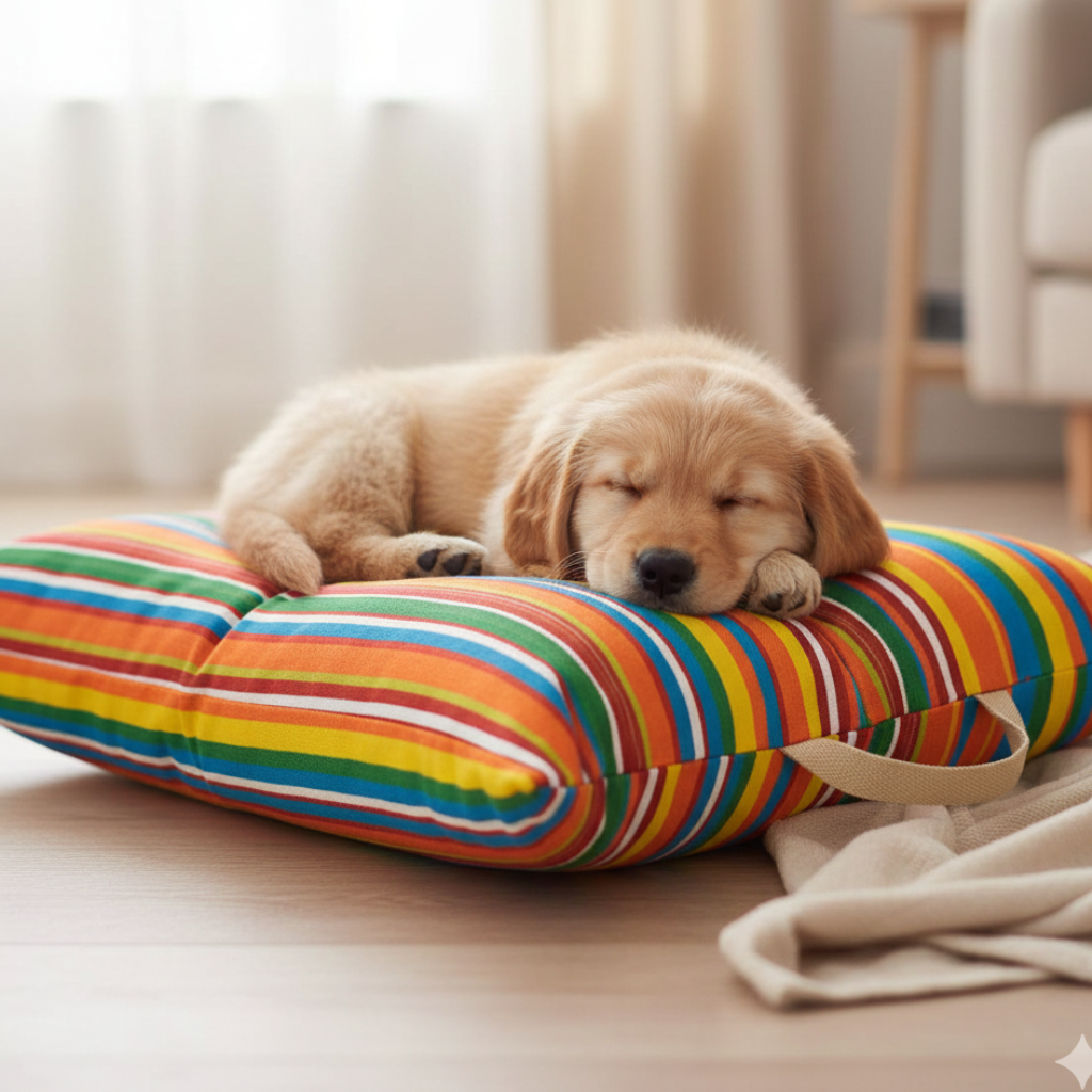 Careaholic Rainbow Waves Square Cushion