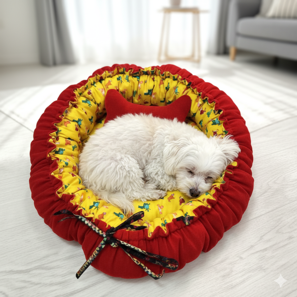 Careaholic Reversible Ribbon Bed - Redlow Cozybug