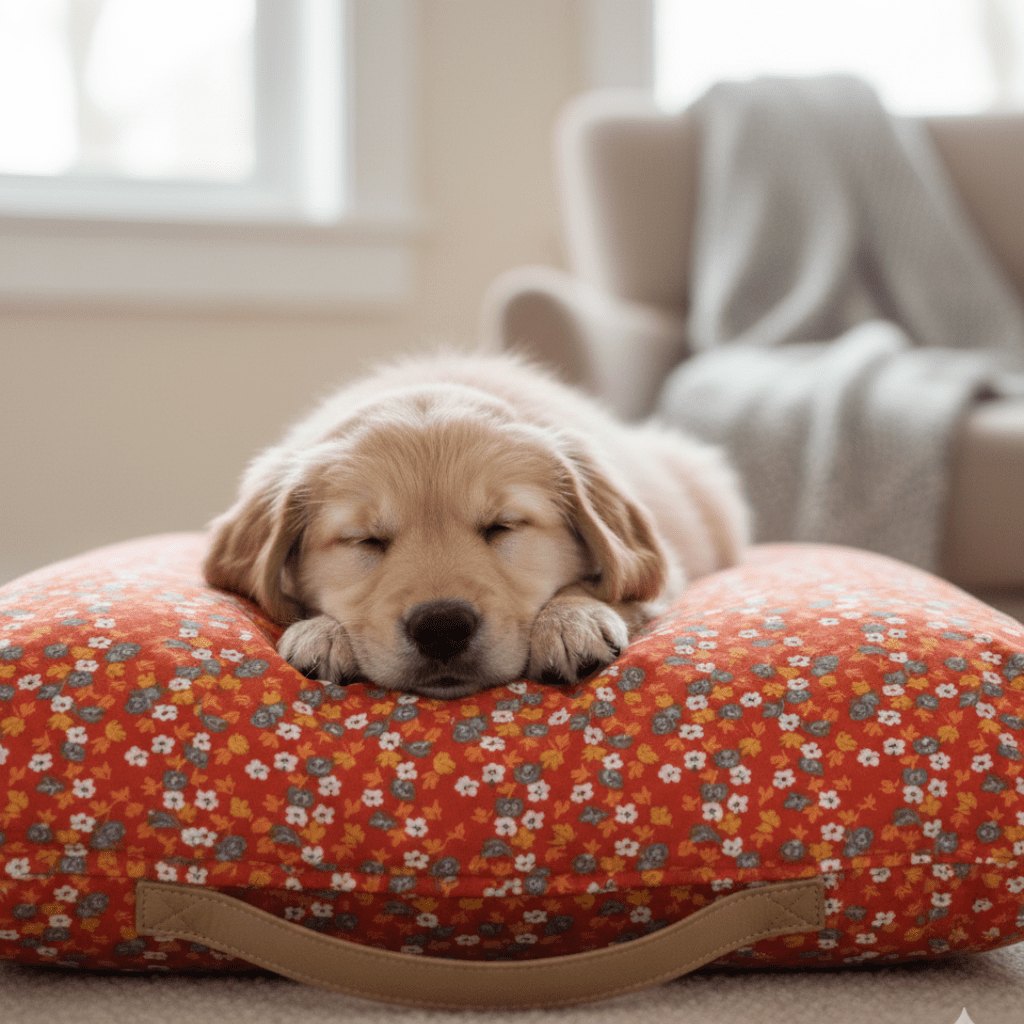 Careaholic Vermilion Polka Square Cushion