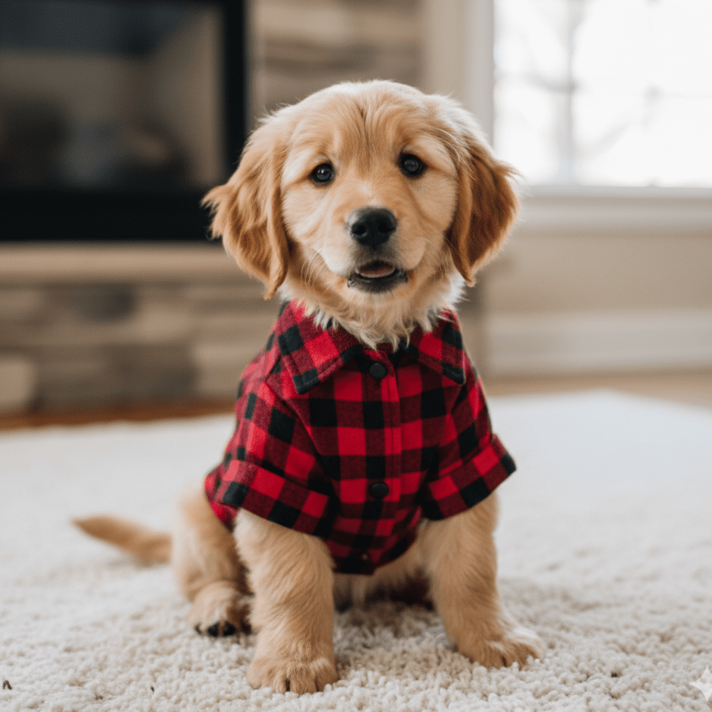 Careaholic Retro check Dog Shirt