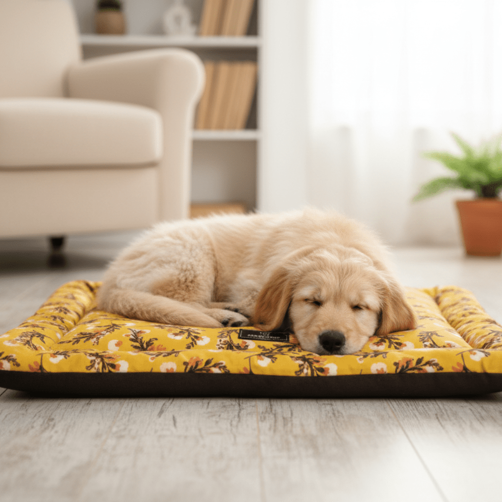 Careaholic Floral In Mustard Mat