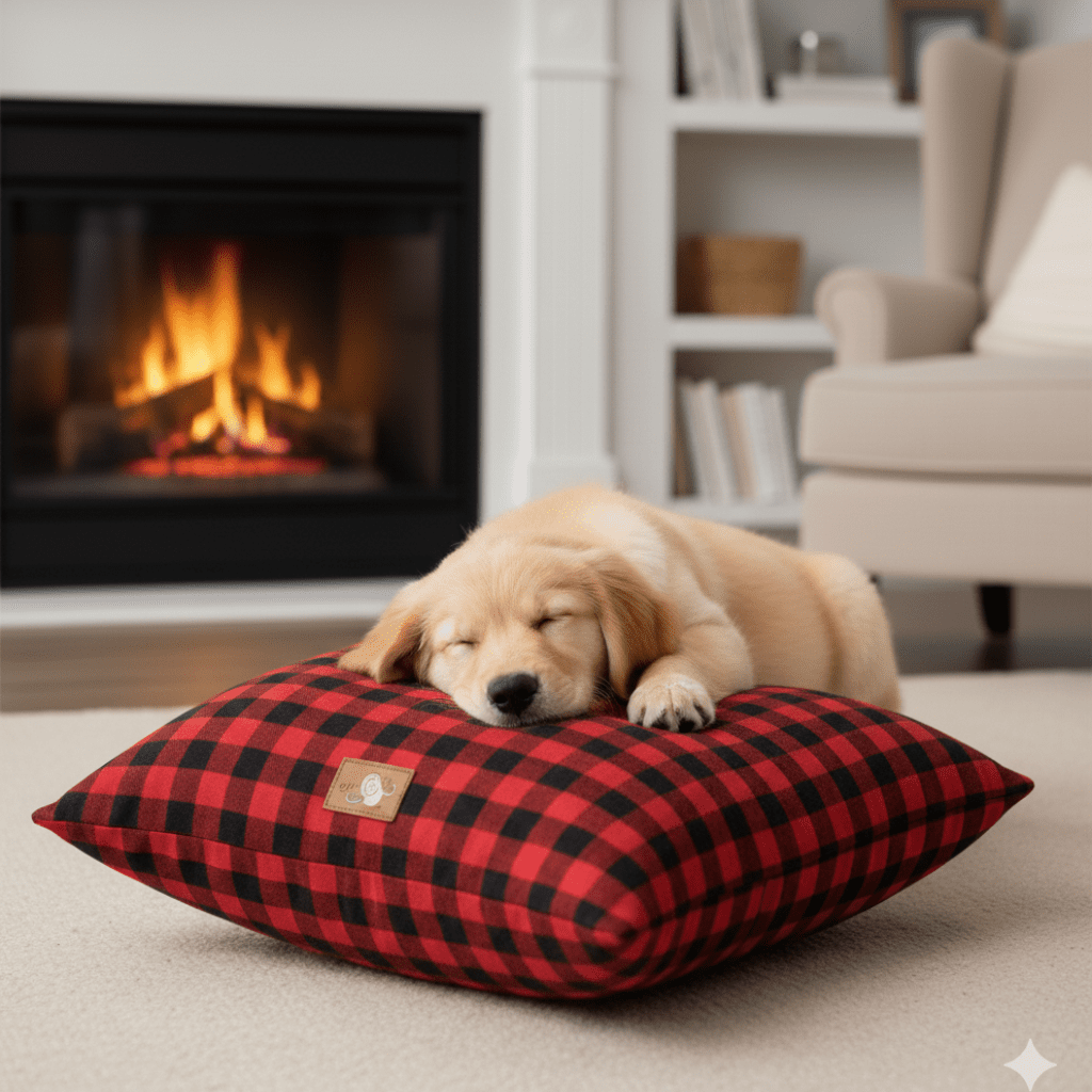 Careaholic Retro checks Square Cushion