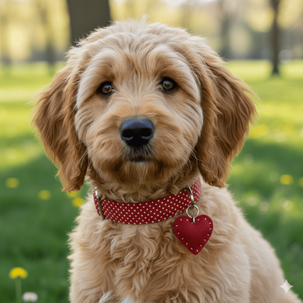 Careaholic Vermilion Polka Fabric Collar