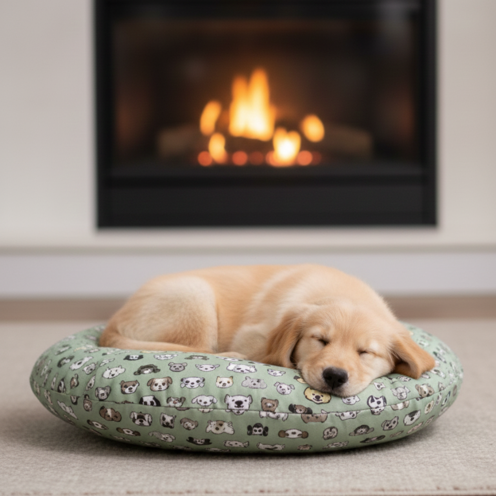 Careaholic Woof Party Circular Cushion