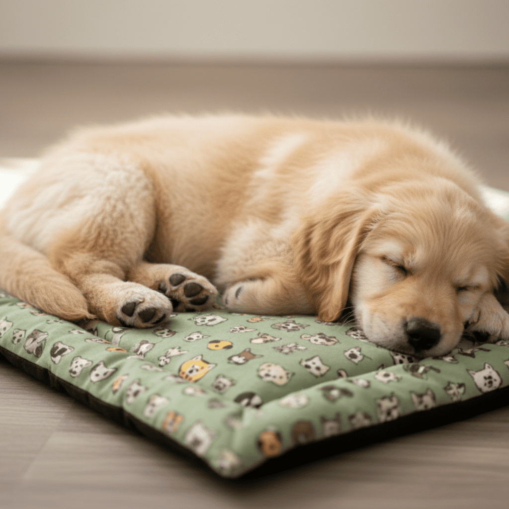 Careaholic  Woof Party Flat Round Bed